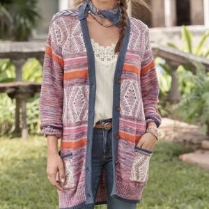 Sundance Multicolor Knit Cardigan